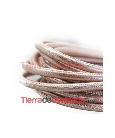 Cordón Nappa 6mm Rose Gold