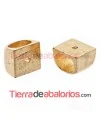 Entrepieza Regaliz 12x14mm Agujero 10x7mm Dorada