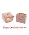 Entrepieza Regaliz 12x14mm Agujero 10x7mm Oro Rosa