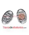 Conector Oval Personalizable 26x17m, Plateado