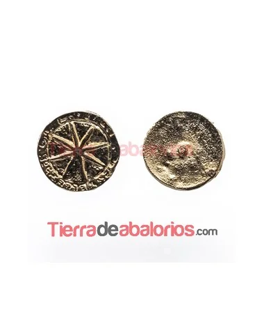 Estrella con Perno 13mm Dorada