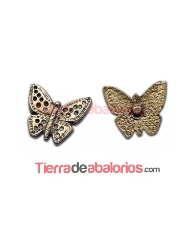 Mariposa con Perno 13x11m Oro Viejo