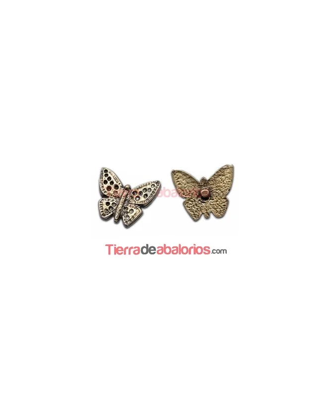 Mariposa con Perno 13x11m Oro Viejo