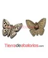 Mariposa con Perno 13x11m Oro Viejo