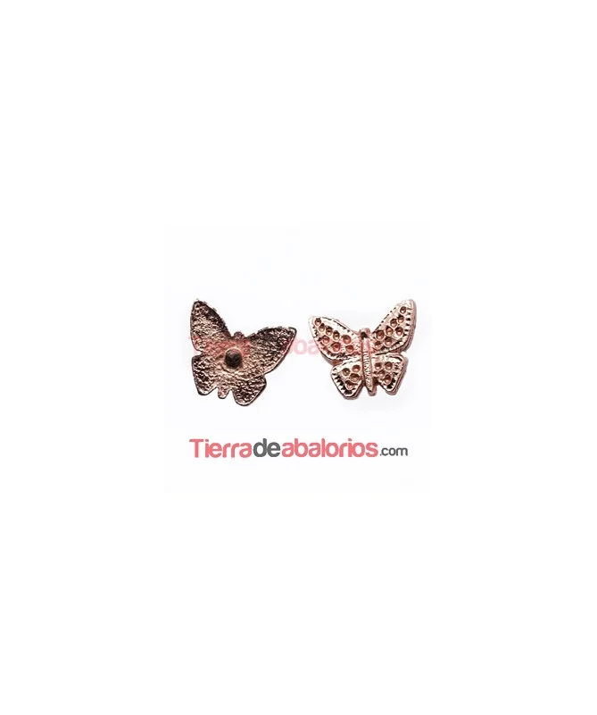 Mariposa con Perno 13x11mm Oro Rosa