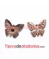 Mariposa con Perno 13x11mm Oro Rosa