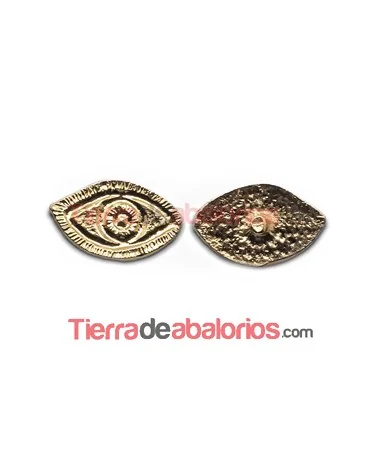 Ojo de la Suerte con Perno 12x7mm Dorado
