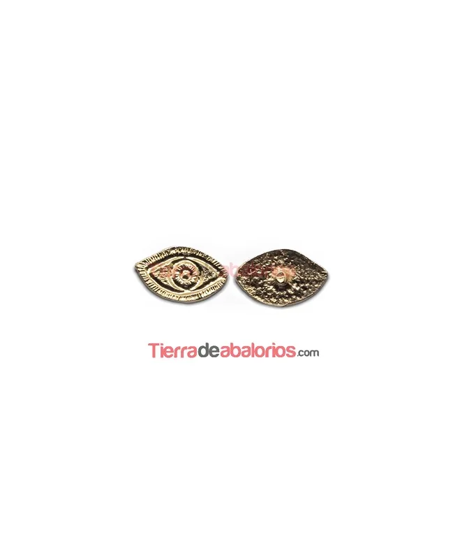 Ojo de la Suerte con Perno 12x7mm Dorado