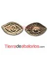Ojo de la Suerte con Perno 12x7mm Dorado