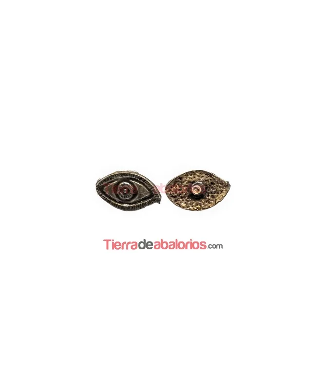 Ojo de la Suerte con Perno 12x7mm Oro Viejo