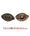 Ojo de la Suerte con Perno 12x7mm Oro Viejo