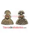 Menina con Perno 13x11mm Oro Viejo