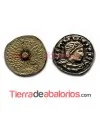 Moneda Antigua con Perno 11mm Oro Viejo