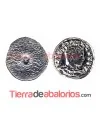 Moneda Antigua con Perno 11mm Plateada