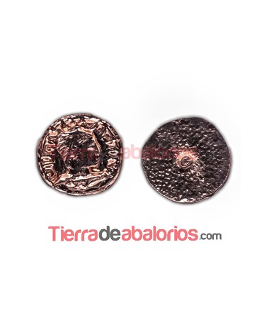 Moneda Antigua con Perno 11mm Oro Rosa