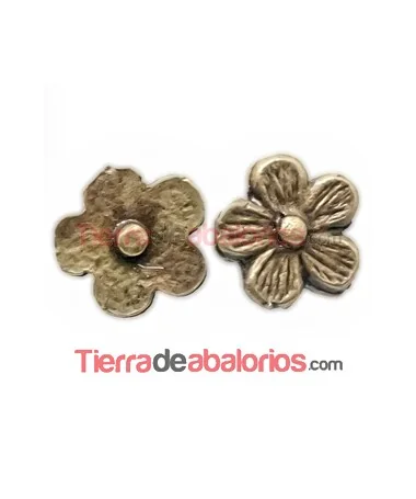 Flor con Perno 9mm Oro Viejo