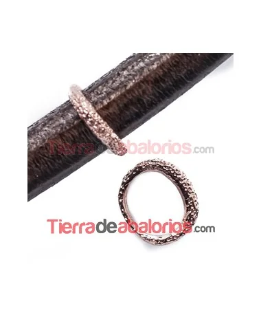 Anilla Regaliz Puntitos 15x13mm Agujero 10x8mm Oro Rosa Anilla Regaliz Puntitos 15x13mm Agujero 10x8mm Oro Rosa