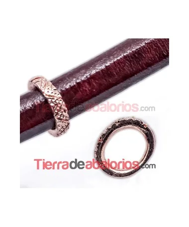 Aro Regaliz Triangulos y Puntos 15x13mm Oro Rosa Aro Regaliz Triangulos y Puntos 15x13mm Oro Rosa