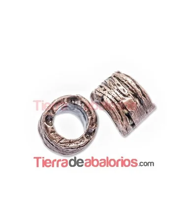 Tubo Irregular 7x9mm Agujero 5,5mm Cobre