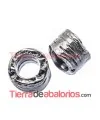 Tubo Irregular 7x9mm Agujero 5,5mm Pavonado