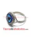 Anillo Ajustable con Ribete 14mm, Plateado