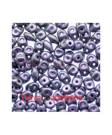 Superdúo 2,5x5mm Metallic Mate Violet Superdúo 2,5x5mm Metallic Mate Violet