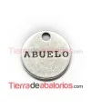 Medalla 19mm Abuelo, Plateada