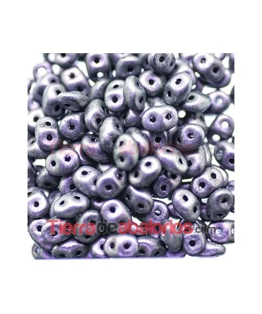 Superdúo 2,5x5mm Metallic Mate Dark Lila