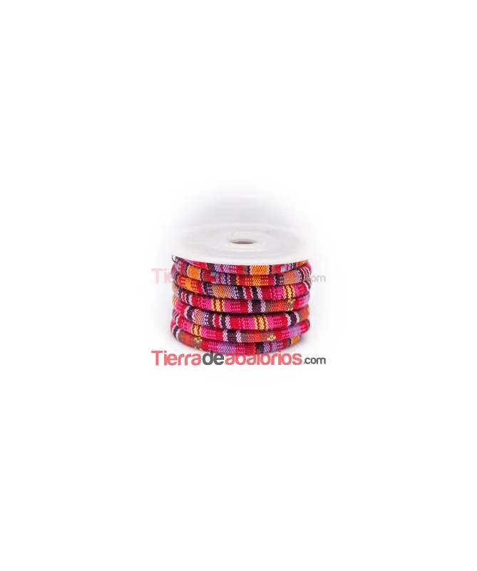 Cordón Étnico 6,5mm Rosa Cálido
