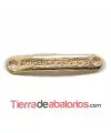 Entrepieza Curvada 40x7mm Amigas para Siempre, Dorada