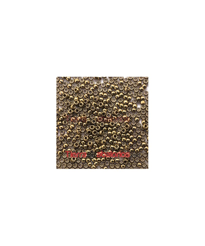 Rocalla Matubo® 7/0 Light Gold Bronze