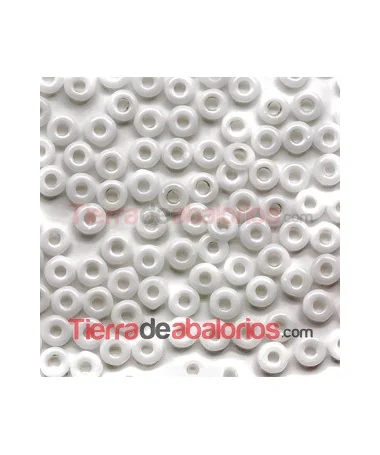 O-Bead 3,8x1mm Chalk White O-Bead 3,8x1mm Chalk White