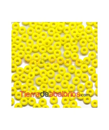 O-Bead 3,8x1mm Opaque Yellow O-Bead 3,8x1mm Opaque Yellow