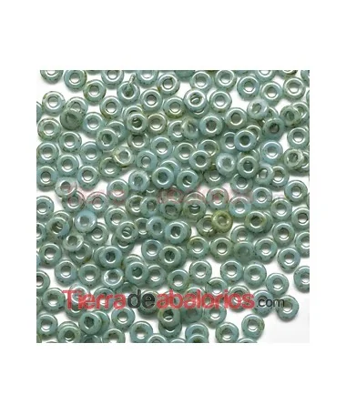 O-Bead 3,8x1mm Opaque Blue Turquoise Travertin O-Bead 3,8x1mm Opaque Blue Turquoise Travertin