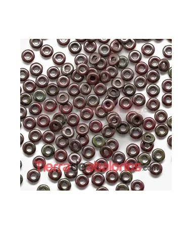 O-Bead 3,8x1mm Red Travertin O-Bead 3,8x1mm Red Travertin