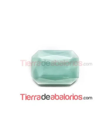 Cabujón Octagono 25x18mm Lagoon Silky