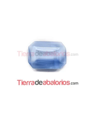 Cabujón Octagono 25x18mm Sky Silky