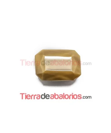 Cabujón Octagono 25x18mm Caramel Silky