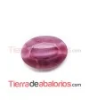 Cabujón Oval Facetado 25x18mm Cherry Silky