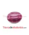 Cabujón Oval Facetado 25x18mm Cherry Silky
