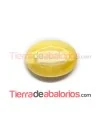 Cabujón Oval Facetado 25x18mm Lemon Silky