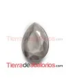 Cabujón Pearshape 25x18mm Taupe Silky