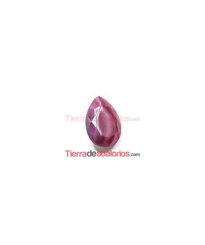 Cabujón Pearshape 25x18mm Cherry Silky