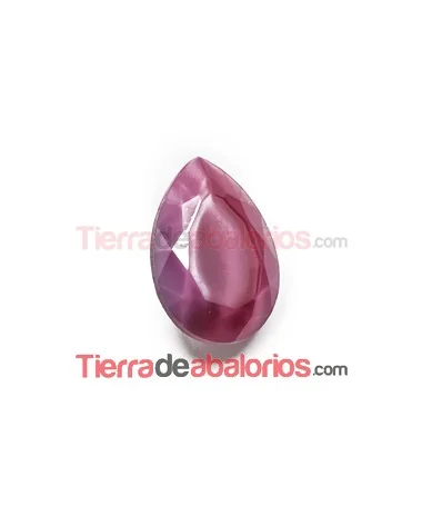 Cabujón Pearshape 25x18mm Cherry Silky