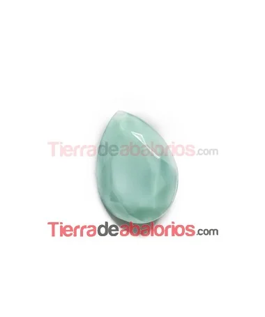 Cabujón Pearshape 25x18mm Lagoon Silky