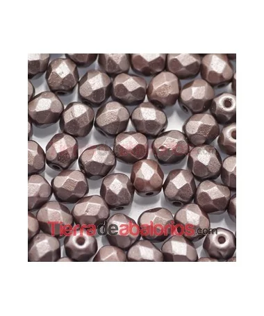 Facetada 4mm Pastel Dark Brown Facetada 4mm Pastel Dark Brown