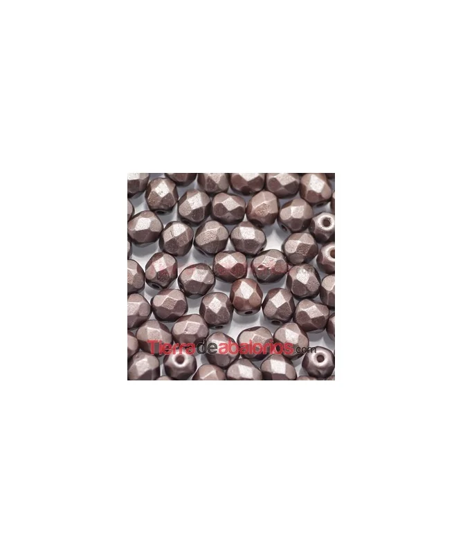 Facetada 4mm Pastel Dark Brown