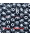 Facetada 4mm Pastel Dark Grey Hematite