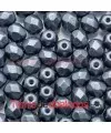 Facetada 4mm Pastel Dark Grey Hematite