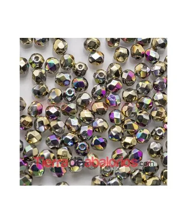 Facetada 4mm California Green